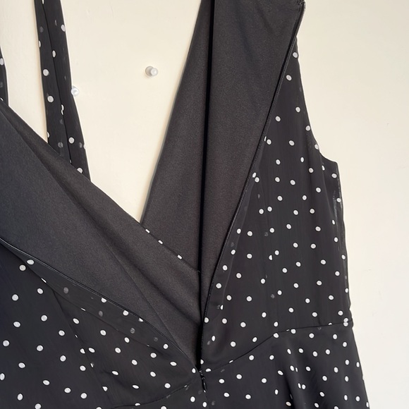 TAHARI ARTHUR S. LEVINE dress polka dot with lining and a zipper at the back - Picture 4 of 5